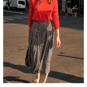 NWOT Sezane Elie Midi Skirt